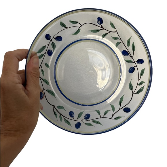 WEDGWOOD HAND PAINTED SALAD PLATES MEDITERRANEAN TUSCANY COLLECTION 16 pc - Picture 1 of 6